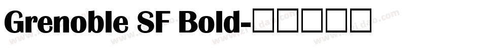 Grenoble SF Bold字体转换